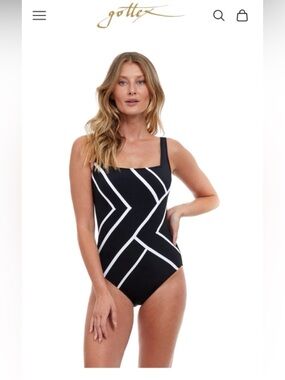GOTTEX Mirage Full Coverage Square Neck Model Swimsuit